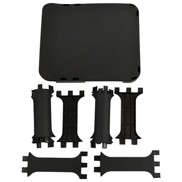 京太陽 8層簡約室內鞋架 24.5 x 27 x 102cm 塑膠鞋架 室內鞋子收納  黑色  1個