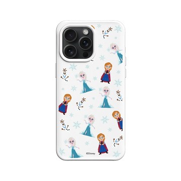 iPhone 15 Pro Max SolidX 白 - 迪士尼-公主系列 Disney Princess - 冰雪奇緣 - 角色集合