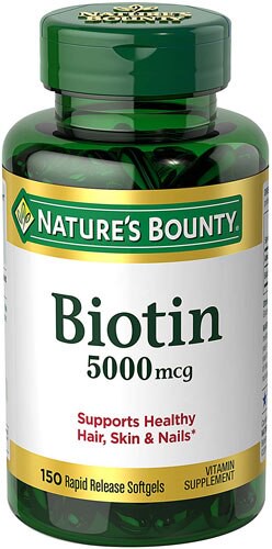 Nature's Bounty Biotin 5000 mcg - 150 Softgels