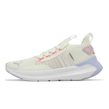 Puma 慢跑鞋 Softride Symmetry Fuzion Wns 女鞋 米白 粉 緩衝 襪套 運動鞋