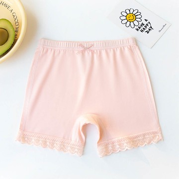 FANMOU - 莫代爾三分內搭褲/安全褲-蕾絲邊-粉色