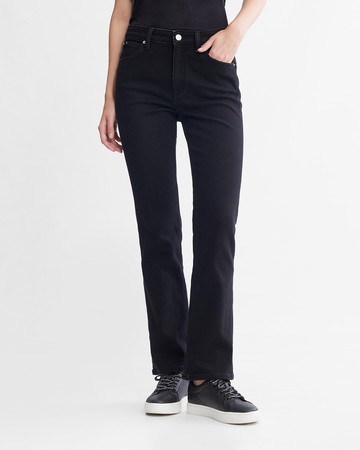 Calvin Klein Brushed Lined 高腰修身喇叭牛仔褲