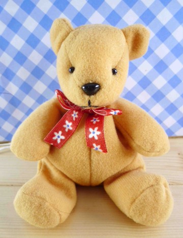 【震撼精品百貨】日本精品百貨~絨毛玩偶-熊絨毛-米紅