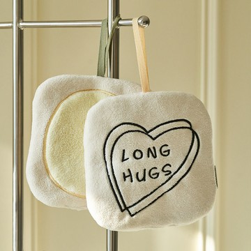 公司貨 免運 可開票 掛式吸水花朵手巾不掉毛加厚可愛毛擦珊瑚抹布廚房衛生間毛巾手帕