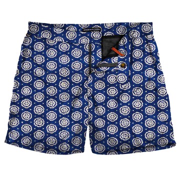 MC2 Saint Barth Short-length Man Swim Shorts With Dyed Print