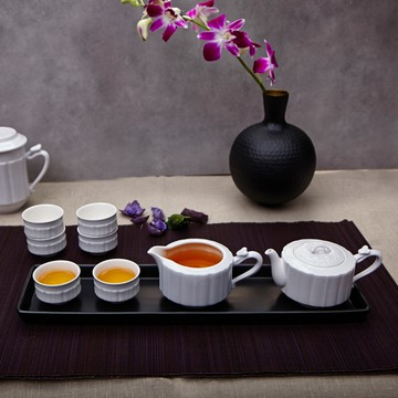 新品上市 | 雲龍如意茶具組 / 雪花白 / 一壺+六杯+茶海