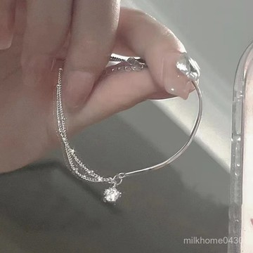 💖限時下殺💖 925純銀星星手鏈女ins不掉色小衆設計高級感送女友閨蜜生日禮物 醫療鋼手鍊 幸運手鍊 銀飾手鍊 純銀手鍊