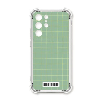 S系列(其他) 殼 TRON 三星 S21 Ultra 手繪簡約方格紋B款  載具 四角防摔殼 手機殼