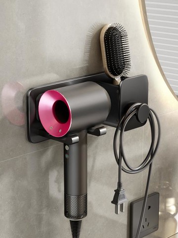 吹風機置物架免打孔衛生間戴森電吹風架子浴室支架收納掛架放置架【摩可美家】