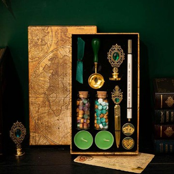 歐式復古火漆印章套裝全套信封封口火漆印章封蠟火星套裝國風套裝哈利波特禮盒封印全套儀式感生日禮物