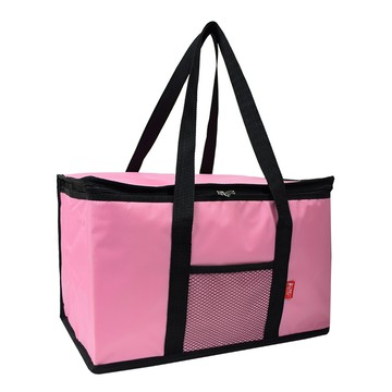 G+居家 台灣製 防潑水亮彩保溫保冰袋 加大款22L-粉色  29.5 x 15cm  1個