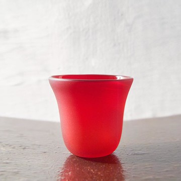 手工彩色玻璃杯(小) 藍