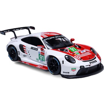 bbUrago 1:24 Porsche RSR LM 2020 賽車壓鑄模型  1台  紅色