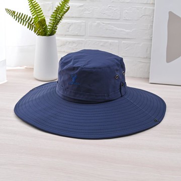 CB防潑大帽沿遮陽帽-丈青