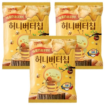 HAITAI 海太 蜂蜜奶油洋芋片  60g  3個