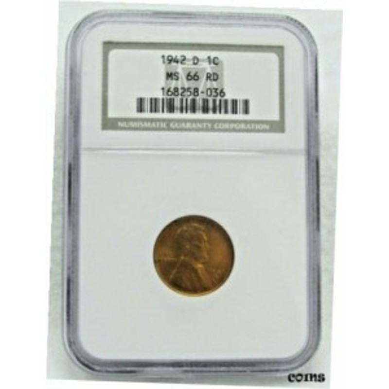 品質保証書付】 アンティークコイン NGC PCGS 1942 D US 1 Cent NGC MS