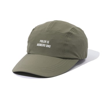 日本限定 POLER STRETCH RIP LONGVISOR CAP 長帽沿遮陽帽 / 橄欖