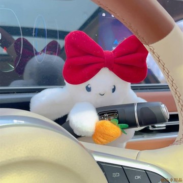 關注上新○可愛兔汽車擺件 車載裝飾雨刮轉向檔杆 車上內飾品螢幕個性女神 汽車裝飾品 ubnO