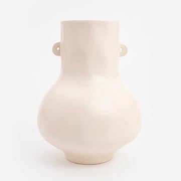 Urban Nature Culture手工陶瓷花器36cm 霧面白