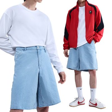 Nike Denim Short Opp1 男款 淺藍色 寬鬆 百搭 丹寧 牛仔 休閒 短褲 IO7868-493