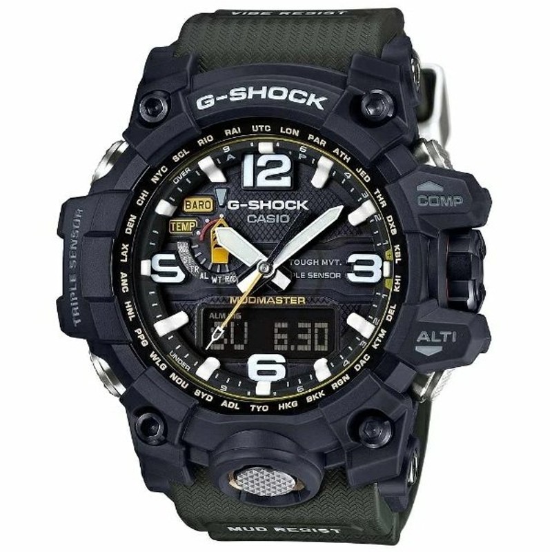 ラッピング可】【即日発送】【新品 保証開始済み品】CASIO カシオ 腕時計 G-SHOCK マッドマスター GWG-1000-1A3JF グリーン  | LINEショッピング