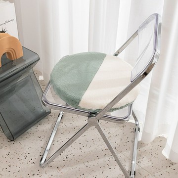 『百貨屋二號』MY雀羽系列圓形椅墊韓式風格家用餐椅坐墊簡約拼色地板墊辦公椅墊