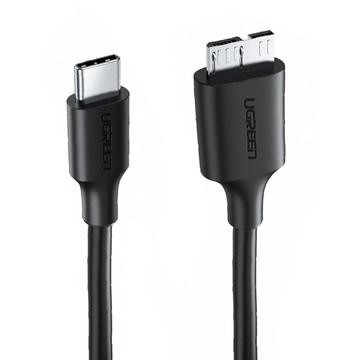 UGREEN 綠聯 USB Type-C轉Micro USB3.0 傳輸線  1m  黑色  1條