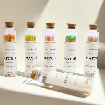 Meimu香氛蠟燭專用玻璃瓶裝火柴 隨機出貨不挑色
