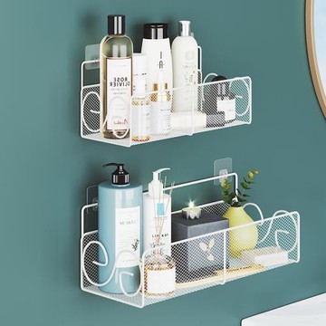 衛浴置物架免打孔沐浴房淋浴馬桶收納架廁所衛生間壁掛墻上整理架