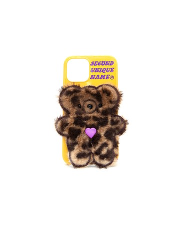 [Yellow] Furry Bear Leopard iPhone Case
