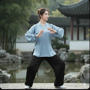 ~廣隆~冰絲 太極功夫褲  太極拳 透氣褲 武術褲 燈籠褲 瑜珈 禪坐 運動褲 休閒褲 學舞褲 練功褲