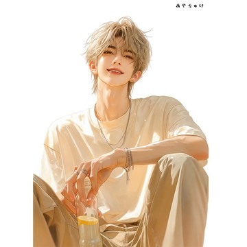 【8 月新款】07-137-0144 人物貼紙 簡約夏日男孩