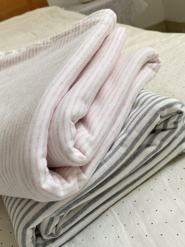 純棉針織床單185*230cm全棉條紋夏季蓋毯柔軟親膚四季