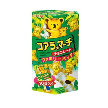 LOTTE 小熊餅家庭號-巧克力(195g) x3