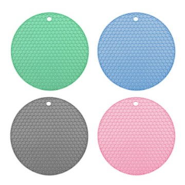 蜂窩隔熱墊 矽膠蜂巢隔熱墊 餐桌墊 杯墊 鍋墊 碗墊 防滑防燙墊 可掛式 野餐露營用品 贈品禮品