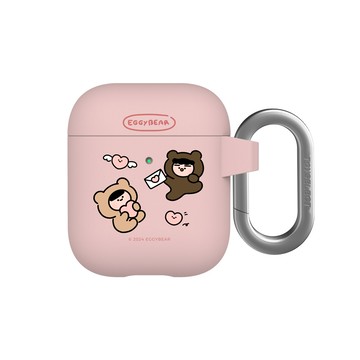 【插畫家聯名】蛋塔熊妹互相傳情強悍防摔AirPods保護套