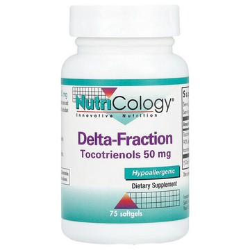 Nutricology, δ-Fraction，生育酚類，75 粒軟膠囊（每粒軟膠囊 50 毫克）