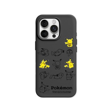 RHINOSHIELD iPhone 14/Plus/Pro/Pro Max SolidSuit 經典防摔背蓋手機殼-寶可夢系列-皮卡丘動作大集合