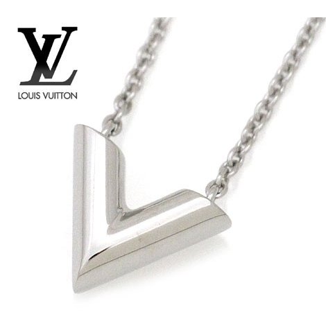 LOUIS VUITTON Vネックレス シルバー - puzzlepiece.co.jp