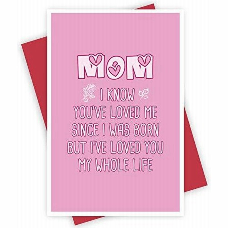 面白い初めての母の日カード 素敵なお母さんの誕生日グリーティングカード ギフト I Love You Mommy 通販 Lineポイント最大0 5 Get Lineショッピング
