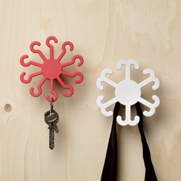 HOOKS｜多用途掛勾 - 紅色-6勾