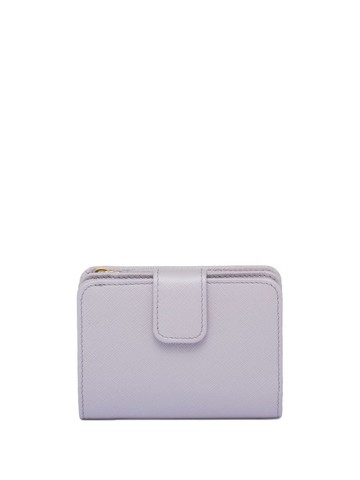 Prada - Saffiano leather logo wallet - women - Leather - One Size - Purple