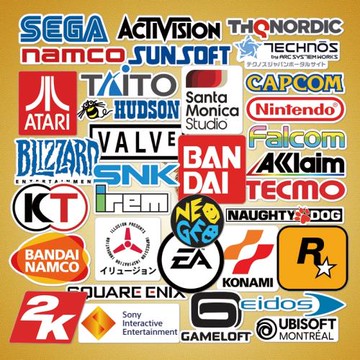 電玩游戲機snk世嘉2k暴雪旅行箱掌機手機殼macbook冰箱吉他貼紙畫