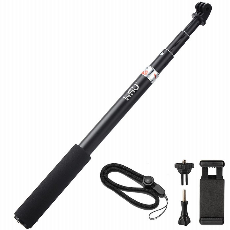 GoPro 自撮り棒 セルカ棒 GoPro HERO11 HERO10 HERO9 osmo action 伸縮一脚 ゴープロ 8/7/6/5  軽量で女性にも人気の商品 H1 通販 LINEポイント最大0.5%GET | LINEショッピング