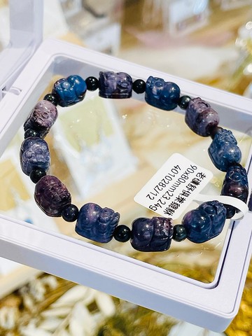 天然舒俱萊貔貅招財財富手鍊23.24g預防癌症淨利達化全身脈輪負能