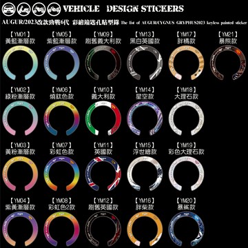 【硬漢六輪精品】 YAMAHA AUGUR 勁戰六代 VINOORA KEYLESS 鑰匙孔貼 (版型免裁切) 機車貼紙