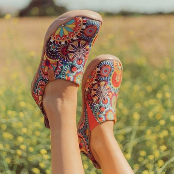 【 Uin 】西班牙原創設計 | 花花世界 彩繪休閒女鞋