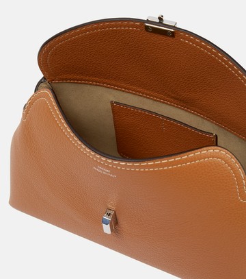 Toteme T-Lock leather clutch