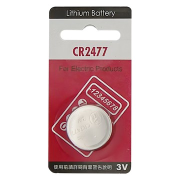 Panasonic 鈕扣型鋰電池 3V CR2477  1入  1個