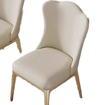 輕奢餐椅家用餐廳椅極簡酒店會所椅北歐現代高檔書桌椅意式簡約椅[DD010109]